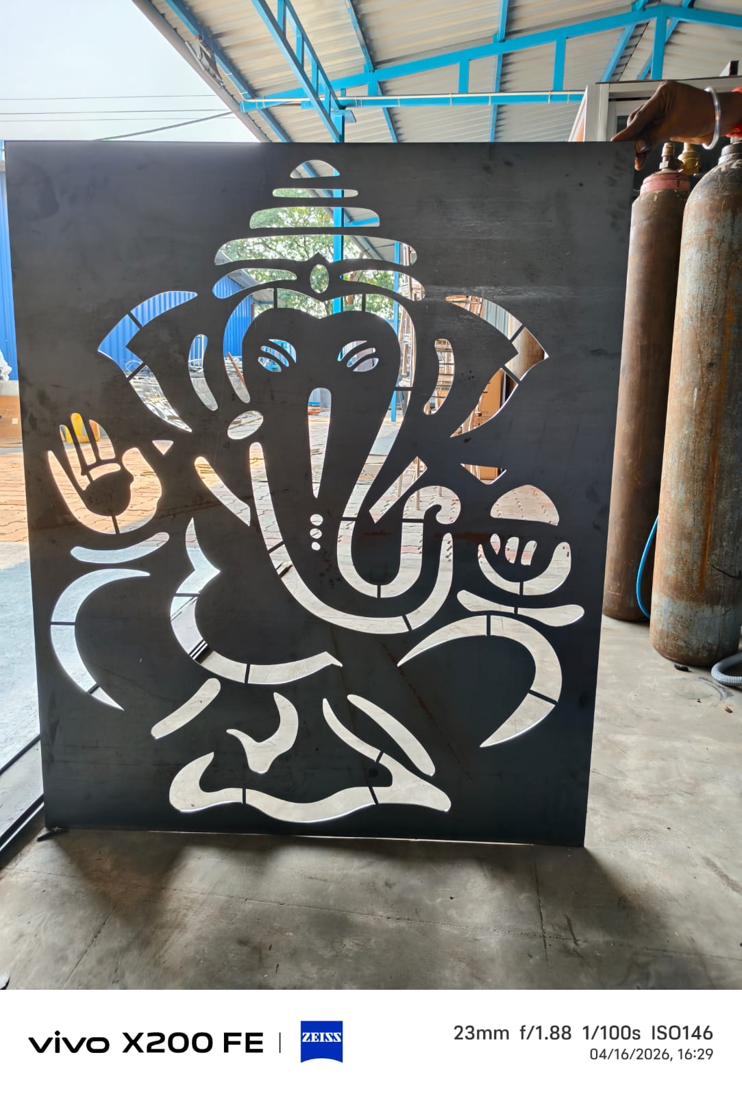 Laser-cut decorative panel